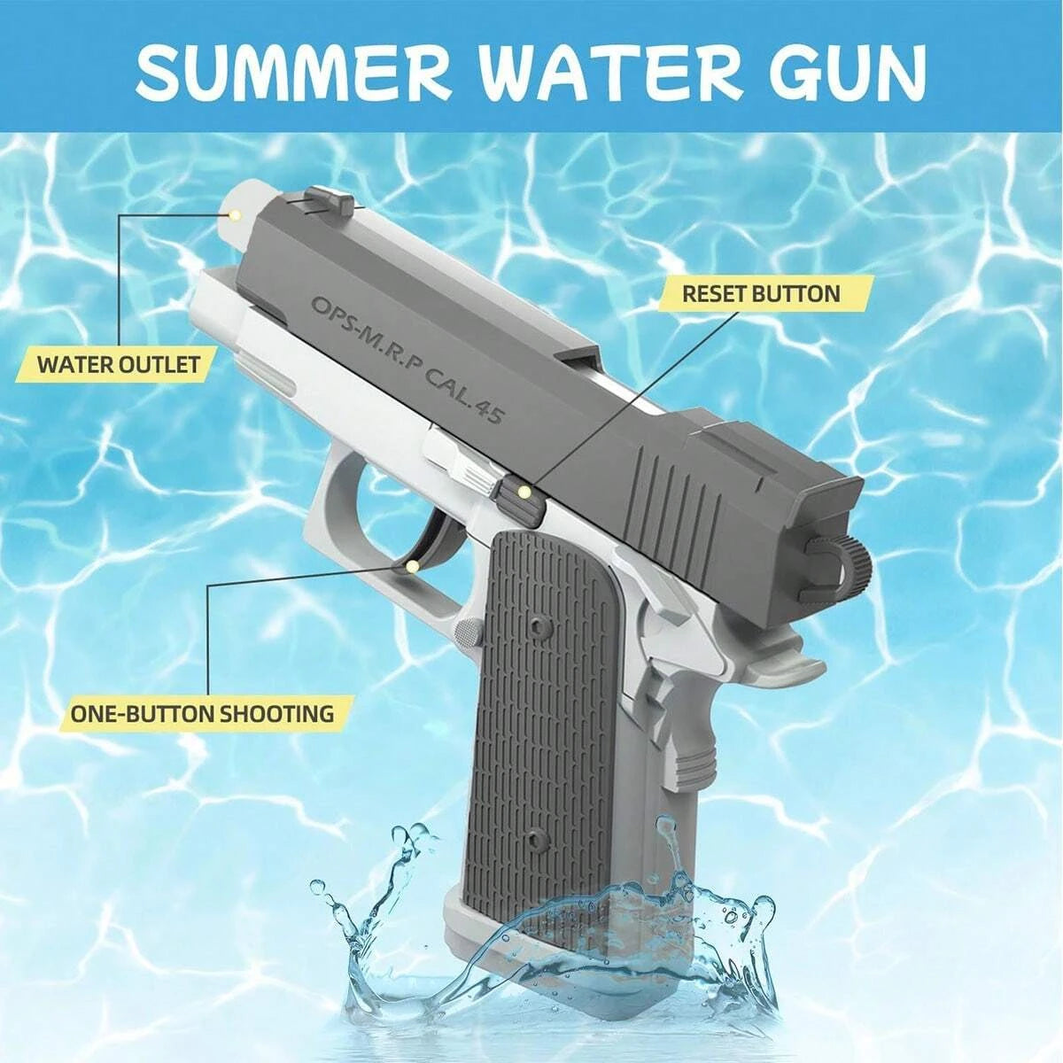 Pistola de Agua M1911 de Alta Presión