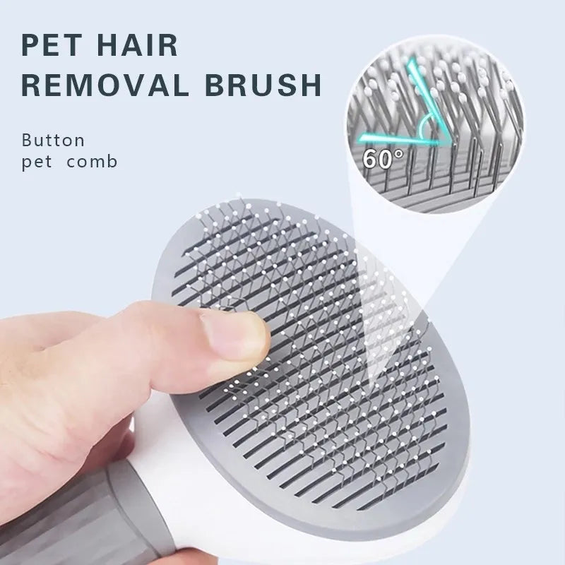 Cepillo Autolimpiable para Perros y Gatos