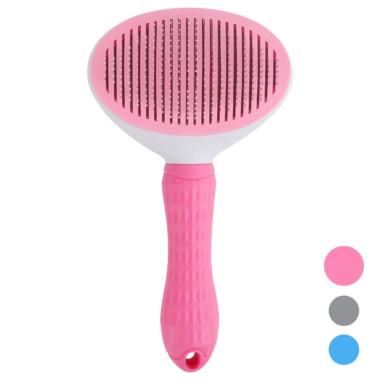 Cepillo Autolimpiable para Perros y Gatos